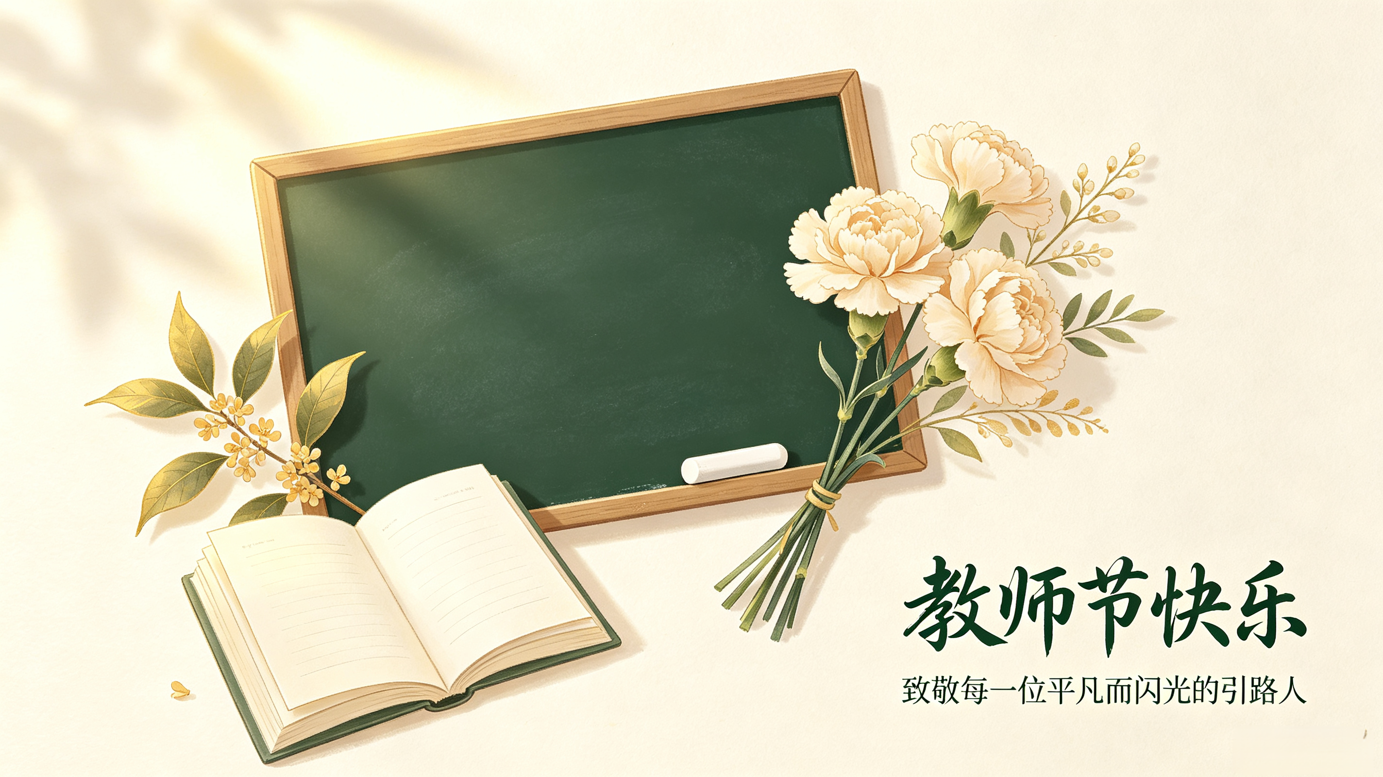 🌿 三尺讲台存日月，一支粉笔写春秋；致敬所有平凡而闪光的引路人！